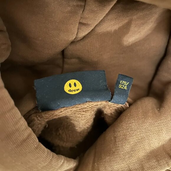 Like New Drew House Cartoon Font Brown Hoodie Sweatshirt,  Medium - Picture 6 of 7